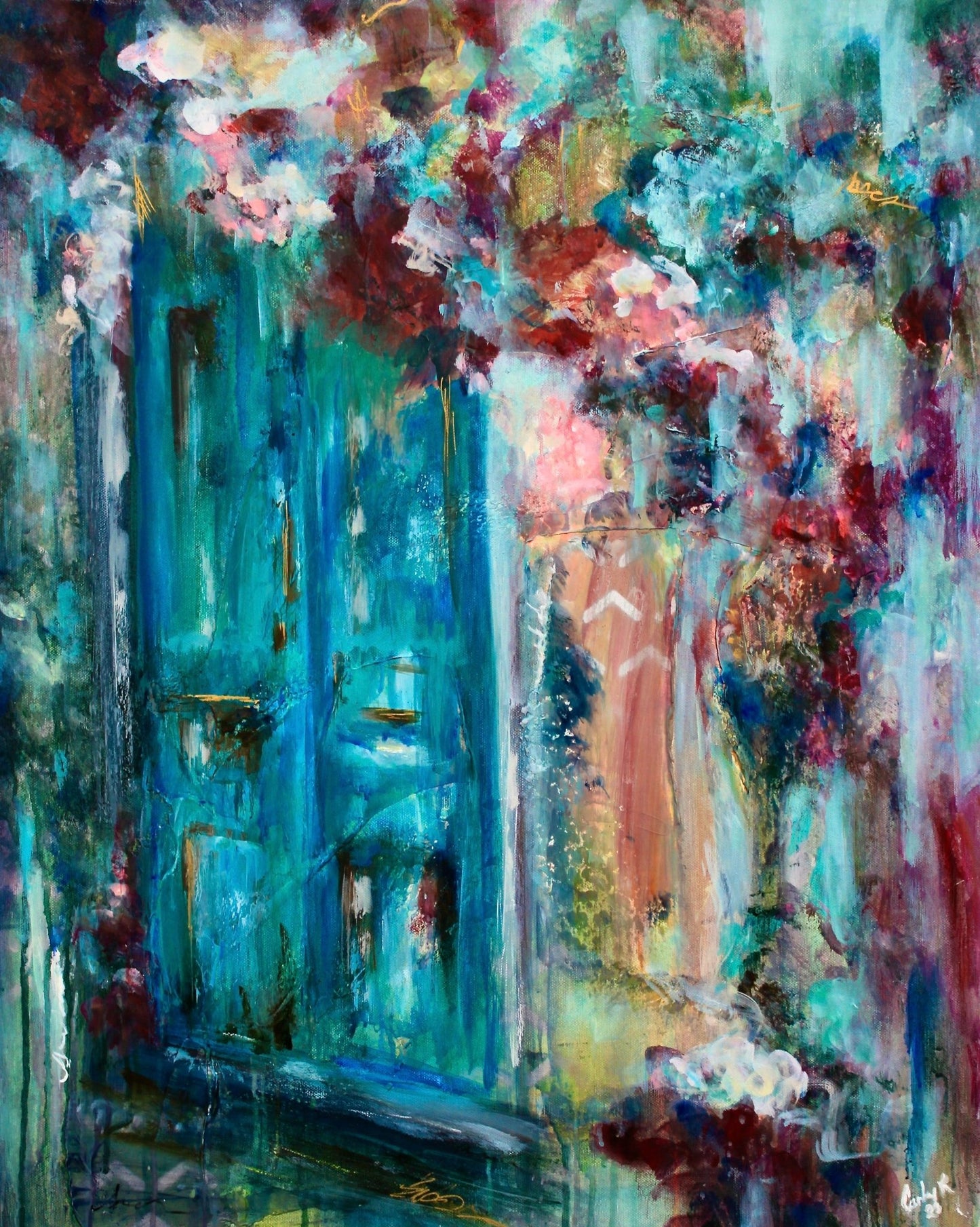 Blossoms in the doorway - Carley Rangen Art